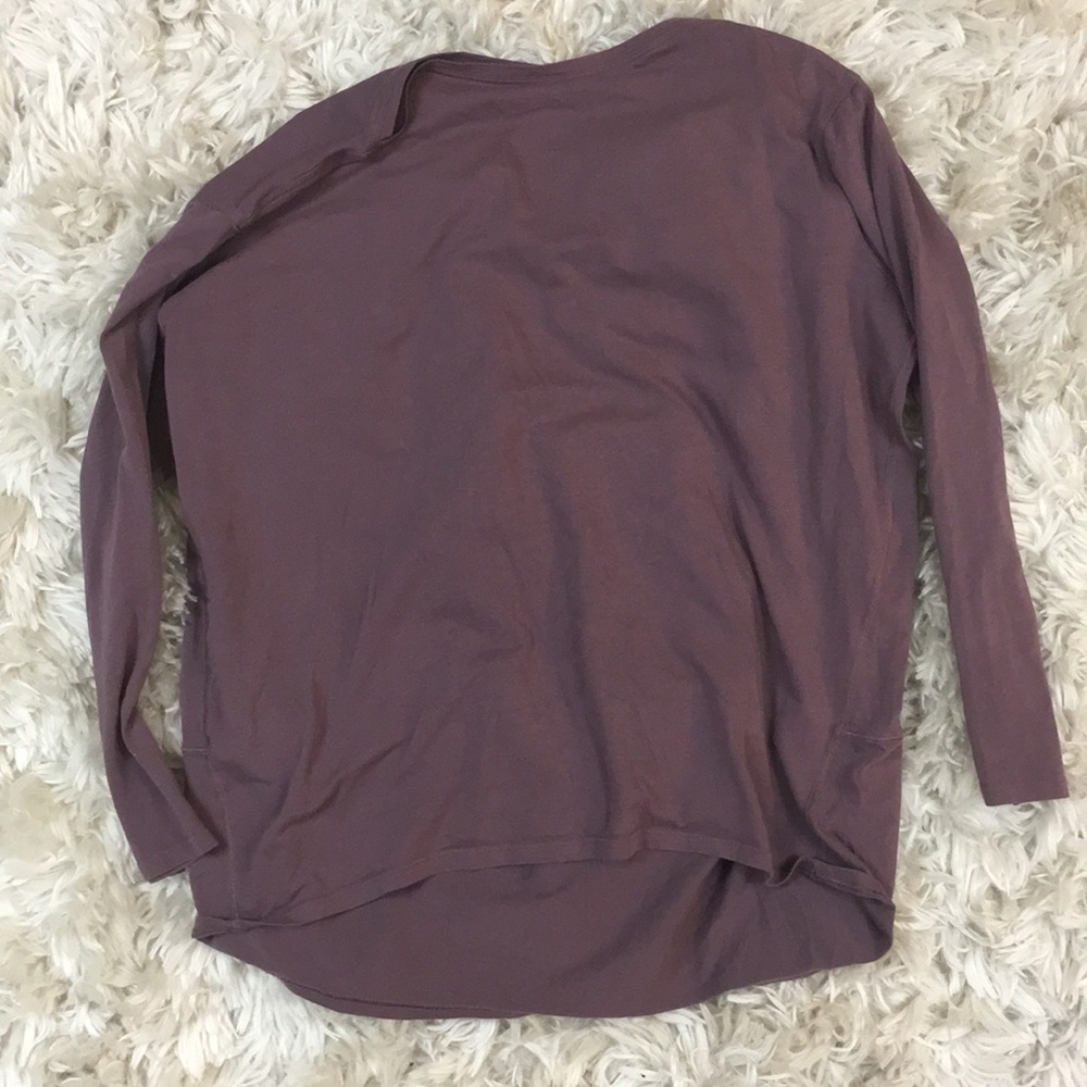Purple Lululemon Back in Action Long Sleeve